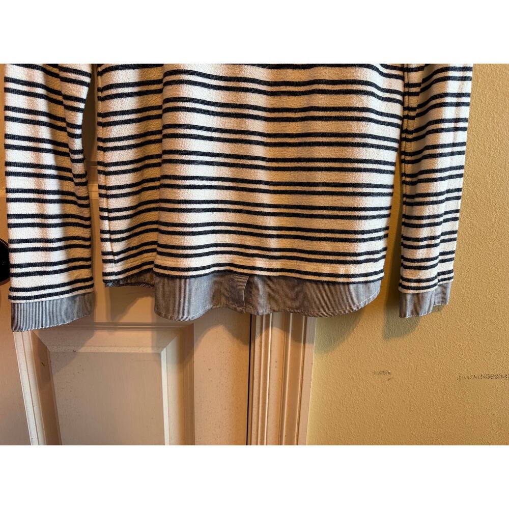 Tommy Hilfiger Layered Look Preppy Casual Navy Striped Collar Sweater Women’s S - Picture 3 of 9